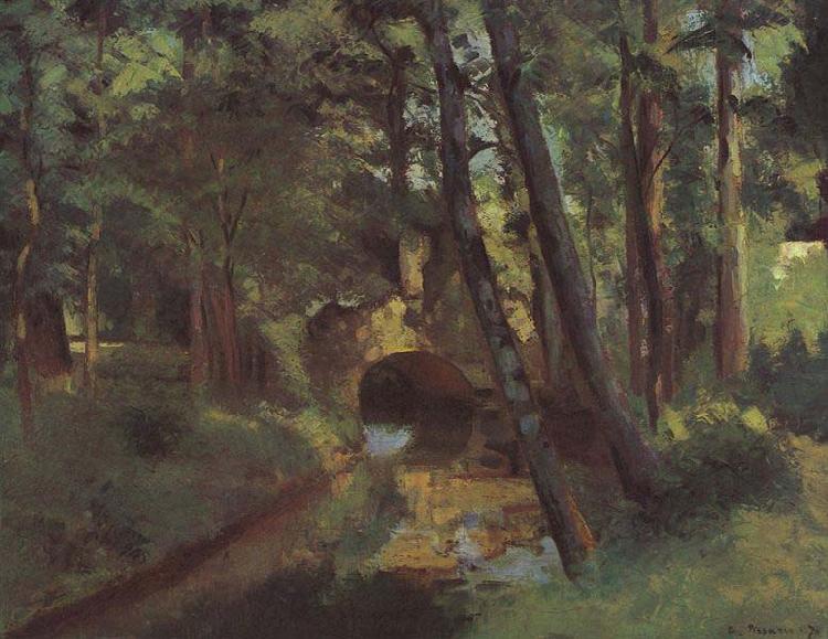 Camille Pissarro Kleine Brucke von Pontoise oil painting image